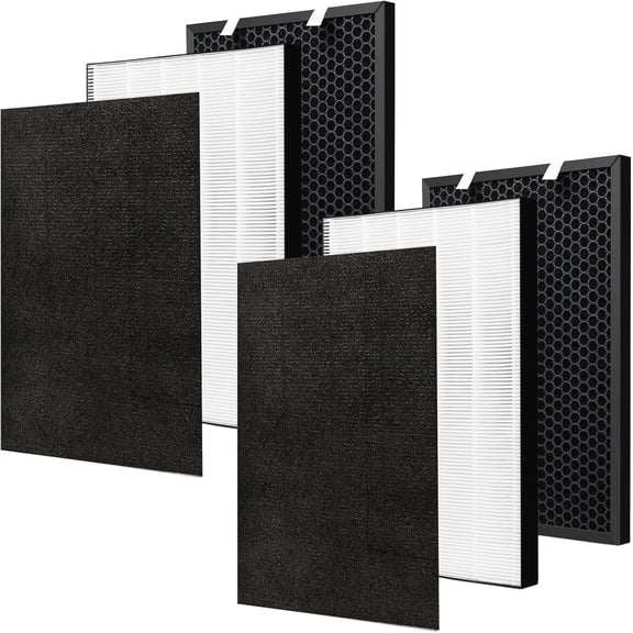 2 Sets Air220 Air320 Filter Replacement Compatible with Bissell Air320 Air220 2768A 2609A Air Purifier, Include 2 Post Pre & Activated Carbon Filter, Compare Part # 2677,2678,2804