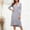 *Gray, variant on ClodeEU Women's Deep V-Neck Long Sleeve Dress with Tie Waist and Flounce Hem Gray,Womens Plus XXL