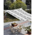 thumbnail image 3 of Sun Shade Sail 6.5x10Ft Modern Dlack and White Printing Art Design Uv Block Sunshade Canopy Outdoor Shade Cover Rectangle Shade Cloth For Patio Garden Yard Deck Pergola, 3 of 6