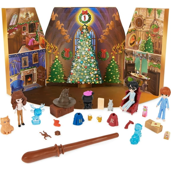 Wizarding World Harry Potter, Magical Minis Advent Calendar with 24 Gifts, Surprise Toys Christmas Countdown Calendar, Kids Toys for Ages 6 and up