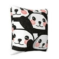 thumbnail image 2 of ZICANCN Decorative Throw Pillow Covers , Pandas Zoo Bear Couch Sofa Decorative Knit Pillow Covers for Living Room Farmhouse 18"x18", 2 of 8