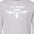 thumbnail image 4 of Inktastic Life Behind Bars Mountain Bike Long Sleeve Youth T-Shirt, 4 of 5