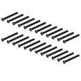 thumbnail image 1 of 50 Pcs Vis de Tête de Poêle en Acier Inoxydable Machine à Vis Entièrement Filetée Zinc Noir DIN7985, 1 of 8