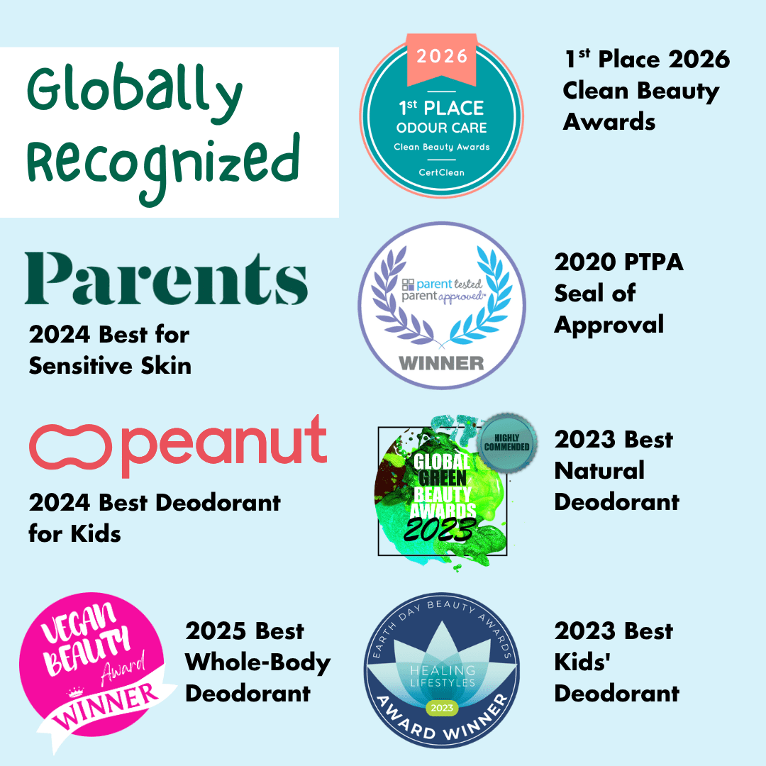 MONA Unscented Natural Deodorant for Kids & Teens, Hypoallergenic, Vegan, Safe for Sensitive Skin, 1.76 oz