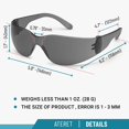 thumbnail image 3 of Gafas de seguridad ATERET protectoras de policarbonato blancas (24 pares), 3 of 7