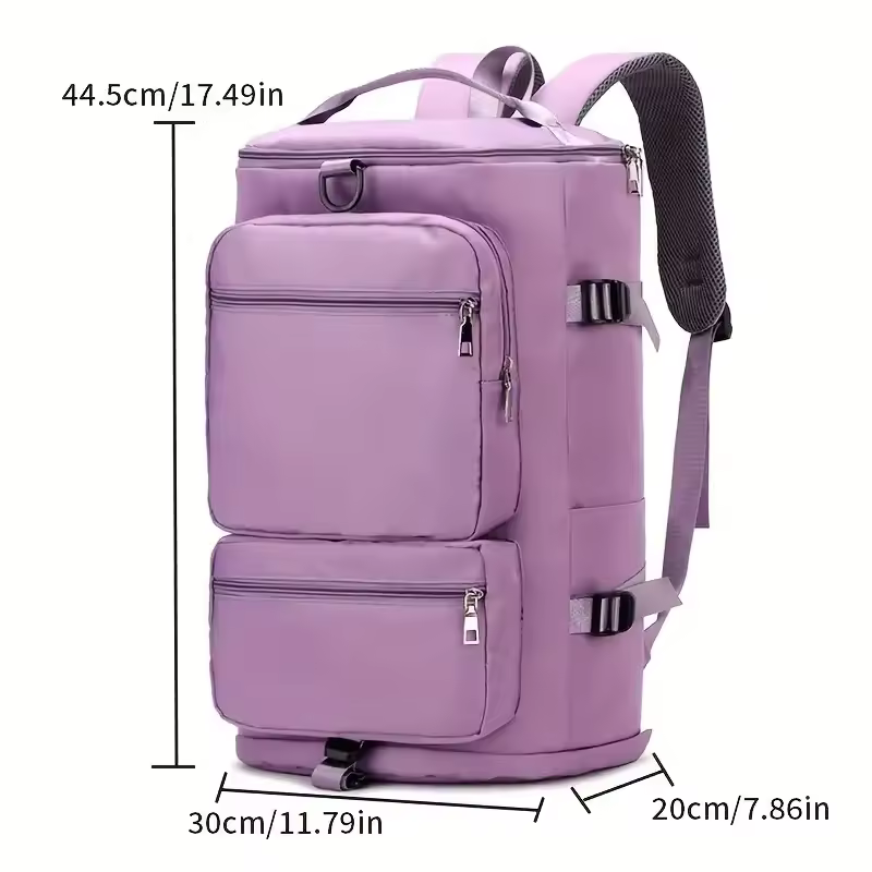 thumbnail image 3 of Mochila de viaje duradera para mujer, mochila elegante para exteriores, alta capacidad, multifuncional para acampar, senderismo, Yoga y uso diario, 3 of 8