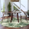 thumbnail image 3 of Sage Green Ombre Round Area Rug 8Ft Washable Large Circle Rugs for Living Room Dorm, Gradient Abstract Art Vintage Non-Slip Carpet Floor Mats Indoor Outdoor Carpet Runner Aesthetic Home Decor, 3 of 8