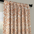 thumbnail image 4 of Half Price Drapes Printed Nouveau Rust Room Darkening Curtains for Bedroom(1 Panel), 50W X 96L, 4 of 6