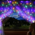 thumbnail image 4 of Curtain Lights- 19.7x9.8ft 600 LED Window Curtain String Light, 8 Modes Timer Waterproof, 31V Low Voltage AC Powered Fairy Hanging Lights for Wedding Party Home Garden Bedroom, 4 of 6