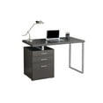 thumbnail image 1 of Bureau d’ordinateur Monarch Specialties en gris, 1 of 2