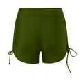 thumbnail image 5 of Gubotare Women's Plus Size Swim Shorts High Waisted Swimsuits Bottoms Boyleg Boardshorts,Army Green XL, 5 of 5