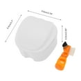 thumbnail image 4 of Unique Bargains 1 Set Braces Box Lightweight Braces Storage Box White Orange, 4 of 5