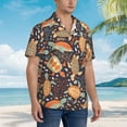 thumbnail image 3 of Disketp Hawaiian Shirts for Men,Turtles and Sea Plants Print Mens Casual Short Sleeve Button Down Shirts Beach Shirt, 3 of 7