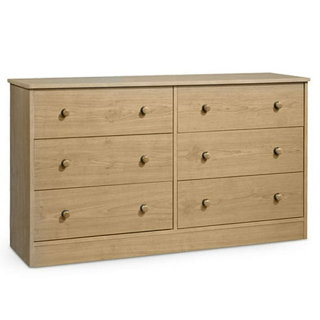 South Shore Contemporary Double Dresser, Oak