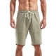 thumbnail image 2 of pstuiky Pantalones cortos para hombre, Pantalones cortos casuales de moda para hombre, de color liso, con cordón y cintura elástica Pantalones cortos de entrenamiento, 2 of 4