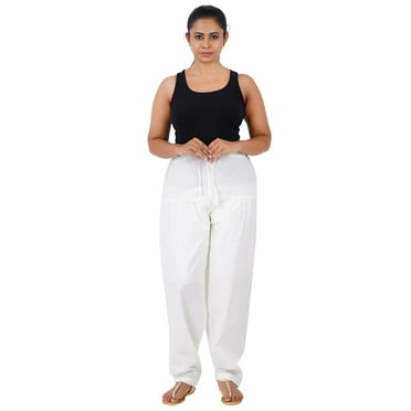 Indian Traditional Wear Women's Cotton Green Salwar Pant Patiala Salwar