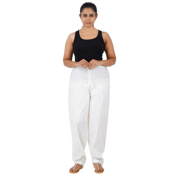 Indian Traditional Wear Women's Cotton Green Salwar Pant Patiala Salwar