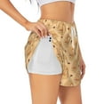 thumbnail image 2 of Disketp Squirrel And Nuts Print Women's Shorts Workout Shorts for Athletic Gym Running Shorts with Phone Pockets X-Large, 2 of 8