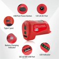 thumbnail image 4 of N12 Battery Power Source Adapter for Milwaukee 12V M12 Battery Power Wheel Charger Adapter with 12V, 4 of 5