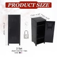 thumbnail image 2 of Mini Locker 4.3 x 10.8 Inch, 2 Pcs Small Locker with Lock Keys, Metal Money Safe Storage Box for Desk Bedroom, Black/Light Purple, 2 of 7