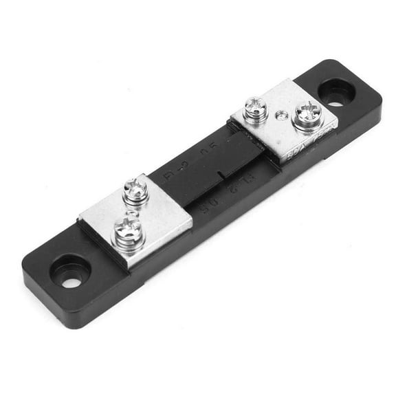 Treedix 50A Ammeter Shunt DC Current Meter Shunt Resistor Resistance for DC Ammeter Shunt FL-2 75mV
