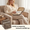 thumbnail image 4 of Xixirimido Classic Leopard Bible Cover Case Large Quilted Bible Carrying Case with Handles, Bible Study Supplies & Accessories Christian Gifts for Church, Brown Animal Cheetah, 4 of 7