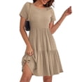 thumbnail image 2 of a.Jesdani Women's Plus Size Summer Dresses Casual Short Sleeve Flowy Tiered Mini Dresses L-4X, 2 of 6
