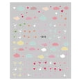 thumbnail image 2 of Kripyery 1 Sheet Nail Sticker Removable Easy to Stick DIY Nail Art Decoration Self-adhesive Cloud Star Pattern Nail Art Decal Salon Accessories, 2 of 8