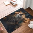 thumbnail image 4 of Honeii Dapper Cat in Sunglasses Pattern Door Mat, Welcome Door Mats Outdoor Indoor, Stain and Fade Resistant, Non-Slip Entry Matfor Bedroom, Bathroom, Kitchen, 4 of 7