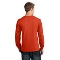 thumbnail image 3 of Port & Company Long Sleeve 5.4-oz. 100% Cotton T-Shirt. Orange. M., 3 of 3