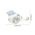 thumbnail image 2 of Japceit Crystal Glass Bird Ornament, Decorative Figurine for Home and Shelf Decor, Clear Glass Animal Sculpture Gift for Wedding, Housewarming, Festive Decorations, 2 of 6
