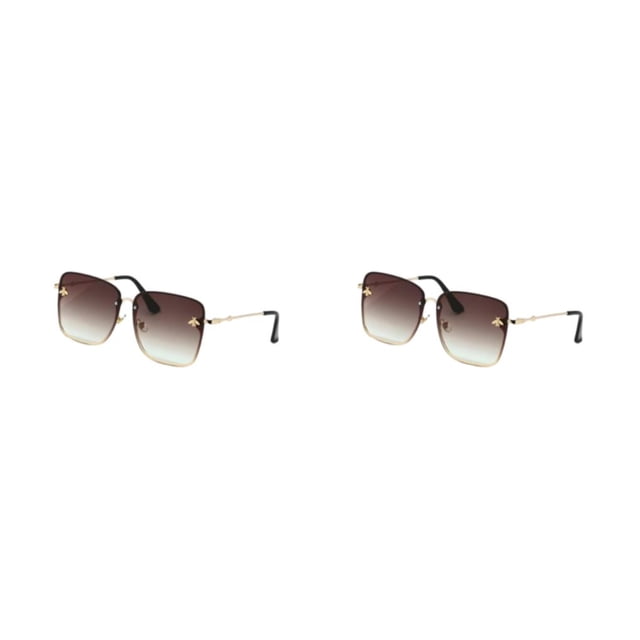 Sonducket Gafas de sol cuadradas para mujer, coloridas, exquisitas, elegantes, para playa, de Metal, a prueba de sol, para mujer, dulce regalo Type6 NO6