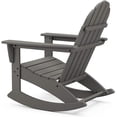 thumbnail image 3 of POLYWOOD Vineyard 3-Piece Adirondack Rocking Chair Set in Slate Grey, 3 of 3