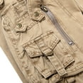 thumbnail image 5 of New Release! LADIGASU Men's Solid Multi-Pocket Washed Overalls Outdoor Casual Pants Trousers Clearance, 5 of 9