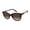 Tortoise & Nude, variant on Women's Cat-Eye Shield Sunglasses with Enamel Top Rim & 100% UV Protection, 60 mm