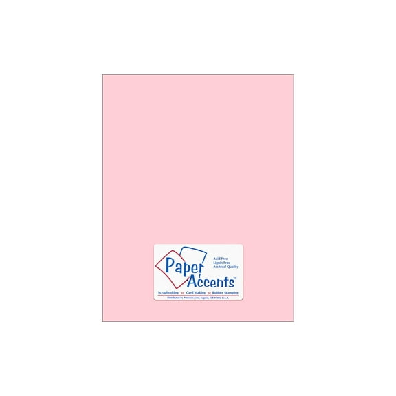 Cdstk Smooth 8.5x11 60lb Baby Pink (25 sheets)