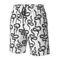 thumbnail image 4 of Pofeuu Hand Drawn Snake Prin Men's Swim Trunks Quick Dry Bathing Suit Swimming Board Shorts Mesh Lining Beach Swimwear-Medium, 4 of 6