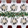 thumbnail image 6 of Black and White Cats Black Round Placemats Plate Mats 15 Inch Non-Slip Heat Resistant Washable PVC Set Indoor for Kitchen Dining Table 4PCs, 6 of 6