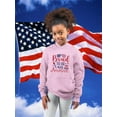 thumbnail image 2 of Proud To Be An American Hoodie Juniors -Image by Shutterstock,  Large, 2 of 4