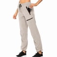 thumbnail image 2 of Women'S Hiking Pants Quick Dry Lightweights Water Elastic Waist Cargo Pants for All Seasons Khaki S, 2 of 6