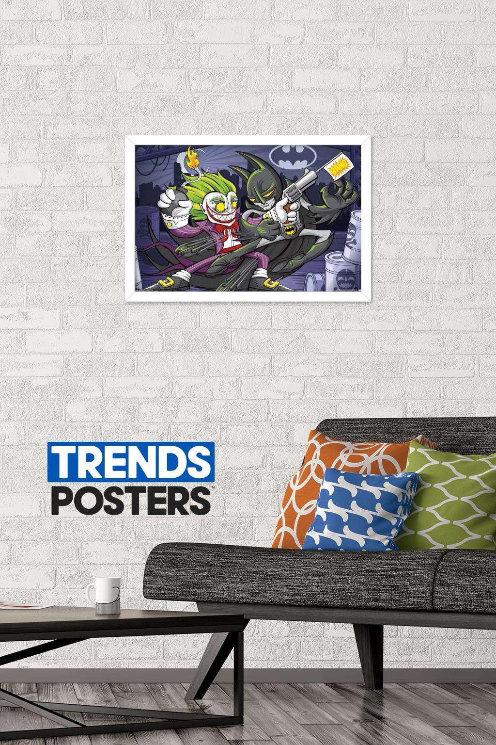 DC Comics - Batman - Bang Wall Poster, 14.725" x 22.375", Framed