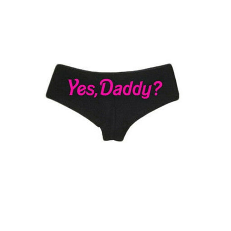 Yes Daddy Letter Printed Underwear Ladies briefs – Pleasurable Perfections