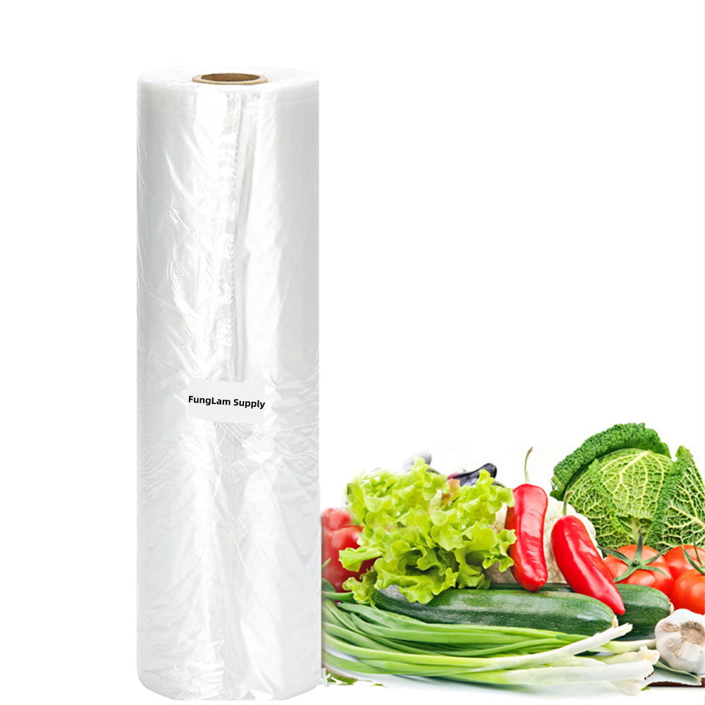 FungLam Produce Bags Roll, Clear Bags for Food Storage, Plastic Bag