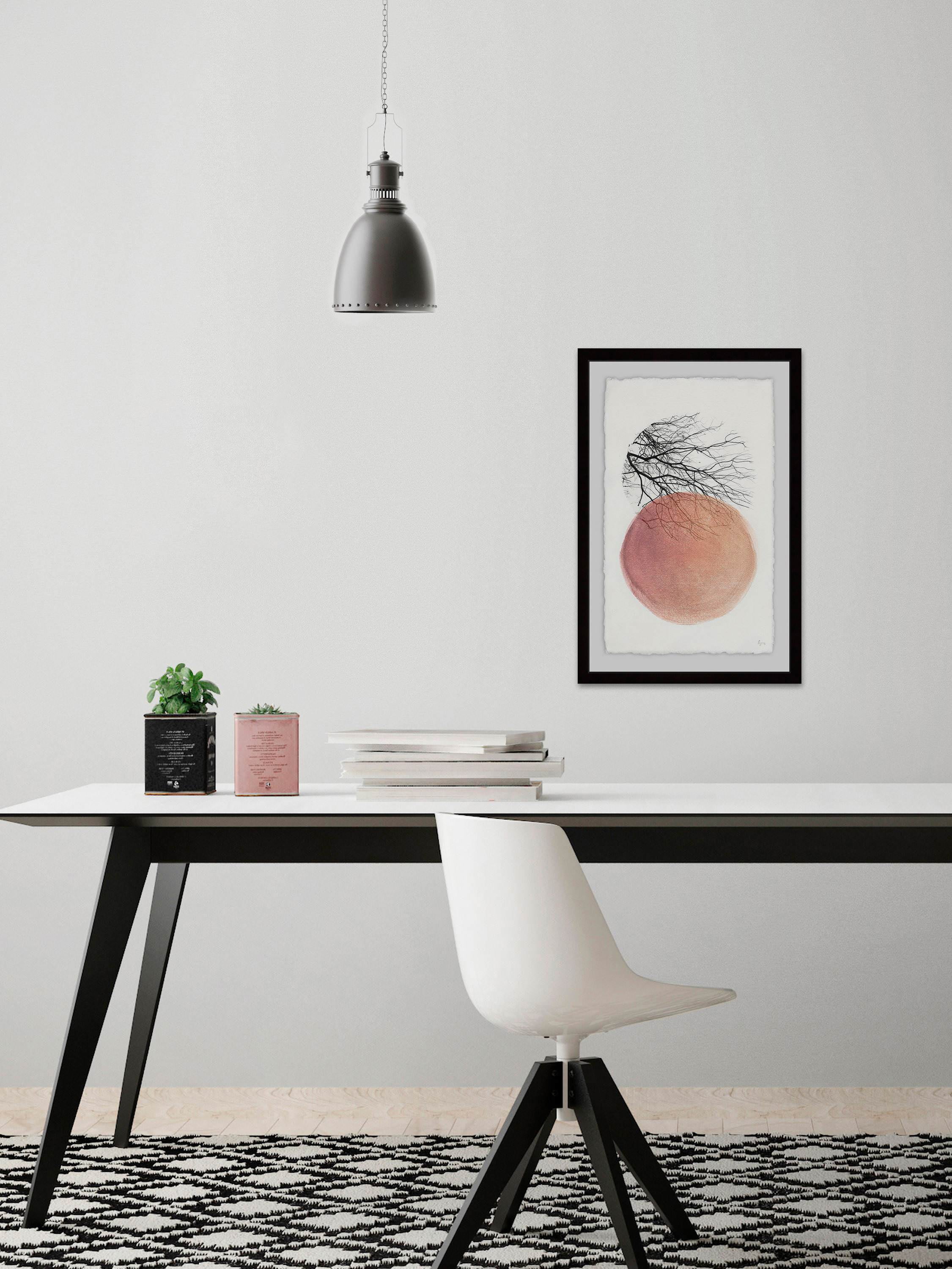 Tree in Isolation Framed Painting Print