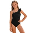 thumbnail image 3 of Baby Girl Swimsuit Ruffle Floral Lightweight Upf 50+ Protection Adjustable Straps Bathing Suit Pool Beach Swimwear 9-16y, 3 of 9