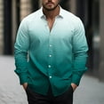thumbnail image 2 of lcziwo Prime Sales of The Day Men's Slim Fit Dress Shirt Casual Long Sleeve Button Down Blouses Novelty Gradient Print Tops 2025 Business Work Shirts, 2 of 6
