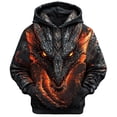 thumbnail image 2 of CONZONE Mens Casual Hoodies Long Sleeve Pullover Hoodie for Men Dragon Graphic Y2K Hooded Sweatshirts With Pocket, 2 of 3