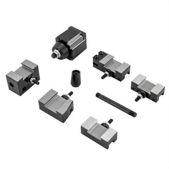 6x Wedge Type Quick Change Tool Post Set For Mini Lathe Steel Material Durable