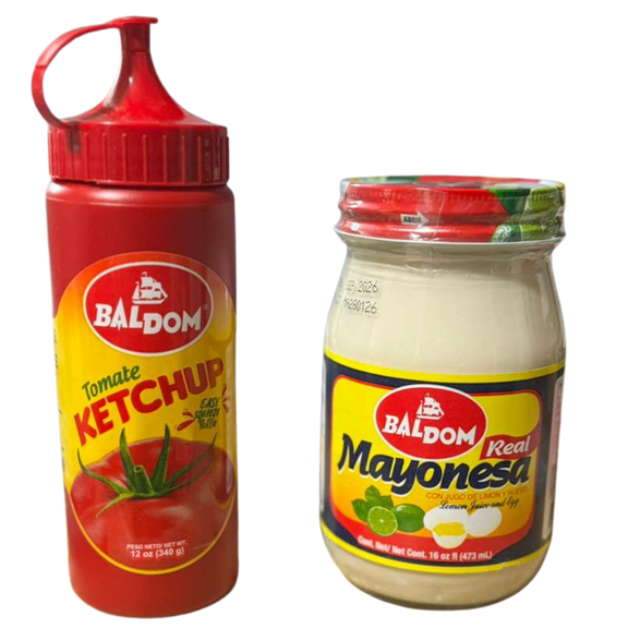 Baldom - Real Mayonesa 16Oz & Tomate Ketchup 12Oz