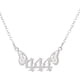 thumbnail image 1 of Joyería de Acero Inoxidable Mujeres Luz Ángel Número Colgante Collar 000 999, 1 of 6